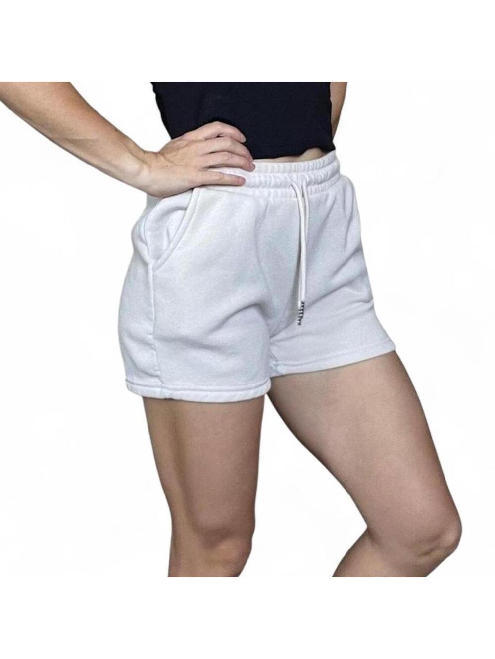 Better Together Cream Cotton Blend Lounge Shorts